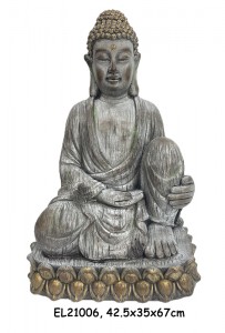 Lightweight Sitting Buddha Statue Detail