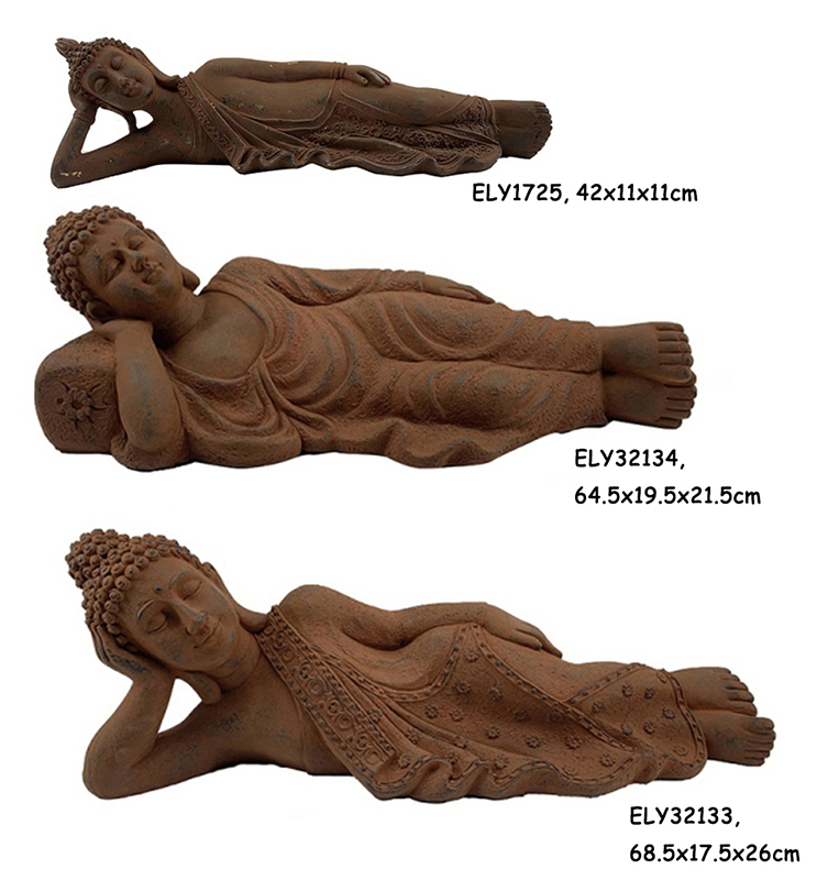 Best Fiber Clay Light Weight MGO Reclining Buddha Figurines Statues Factories, Products