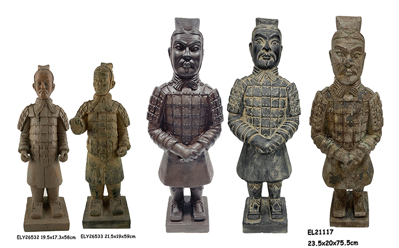 High-Quality Lightweight Fiber Clay MGO Chinese Terra-Cotta Warriors  Statues Figurines Exporters, Service