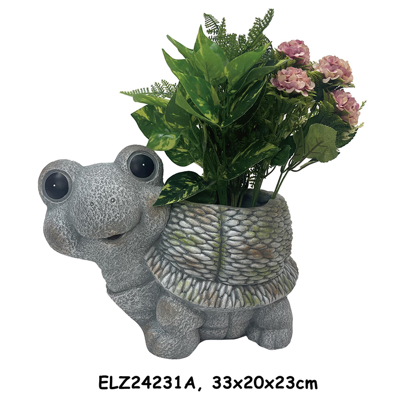 China Tortoise-Shaped Planter Statues Tortoise Deco-Pot Garden Planters Garden Pottery Indoor and Outdoor Factories, Product