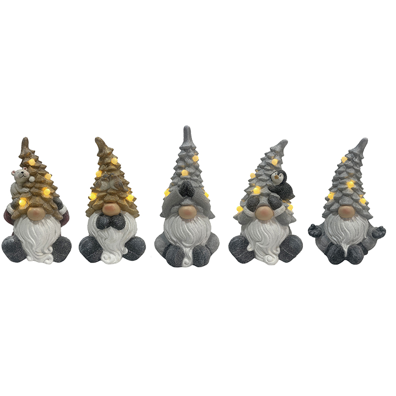 Best Resin Handmade Art & Crafts Twinkle-Beard Christmas Gnomes Ornament: Handcrafted Figurines with a Festive Glow Factory, Exporter