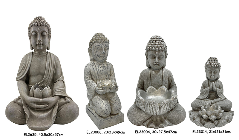 Best Fiber Clay Light Weight MGO Sitting Buddha Statues Figurines Manufacturers, Exporter
