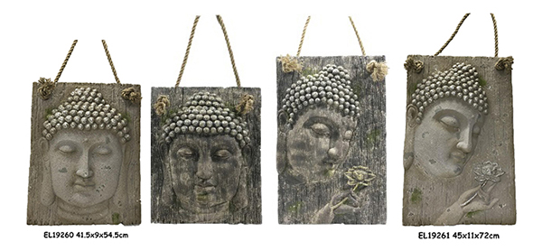High-Quality Fiber Clay Light Weight Buddha Panels Hanging on Wall Crafts Product, Service
