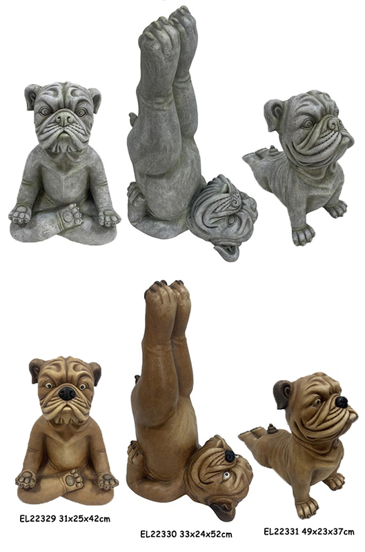 High-Quality Fiber Clay MGO Lightweight Yoga Animal Garden Statues Exporter, Product
