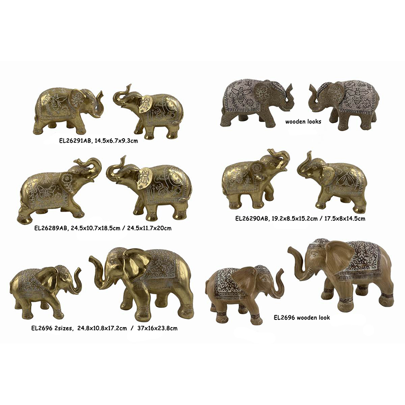 Wholesale Resin Handmade Crafts Tabletop Elephant figurines Candle Holders Manufacturer, Products