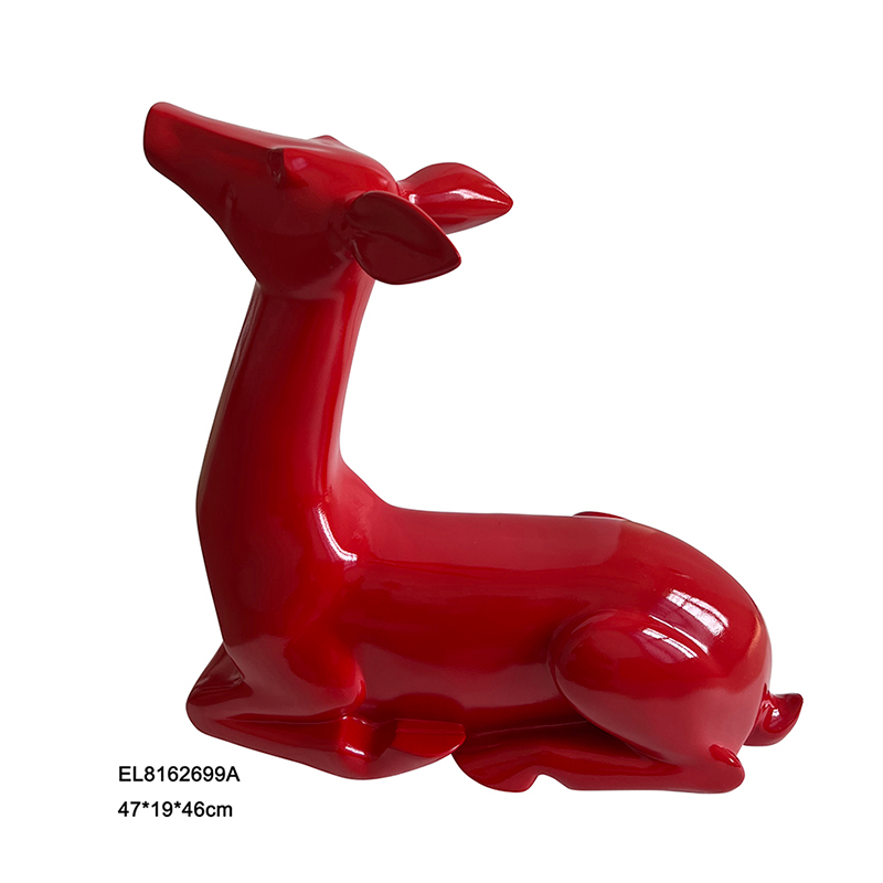 Best Resin Arts & Craft Christmas Abstract Reindeer Combination Statues  Factory, Exporter