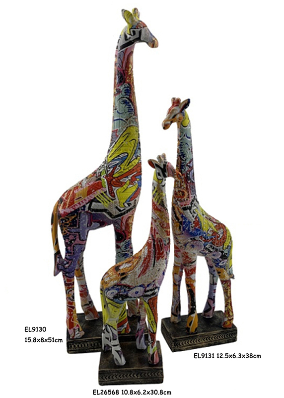 Africa Giraffe Figurine Tabletop Decoration