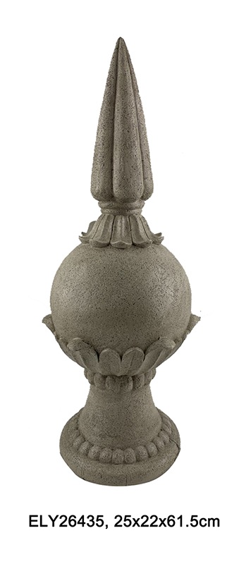 China Fiber Clay Light Weight Garden Finials Figurines Statues Suppliers, Factory