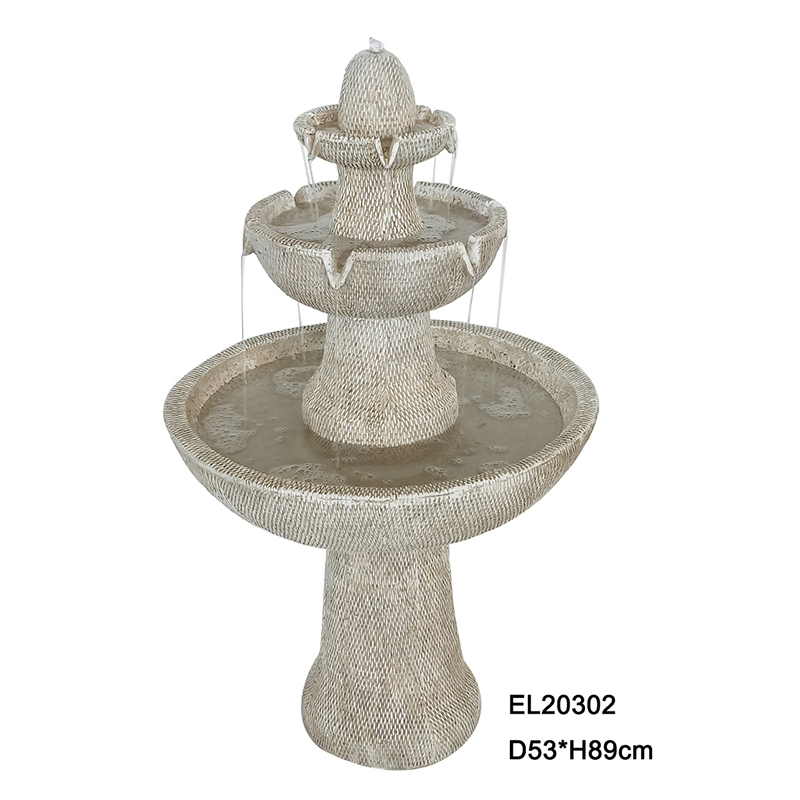 High-Quality Resin Outdoor Two Tiers Garden Water Feature Suppliers, Service