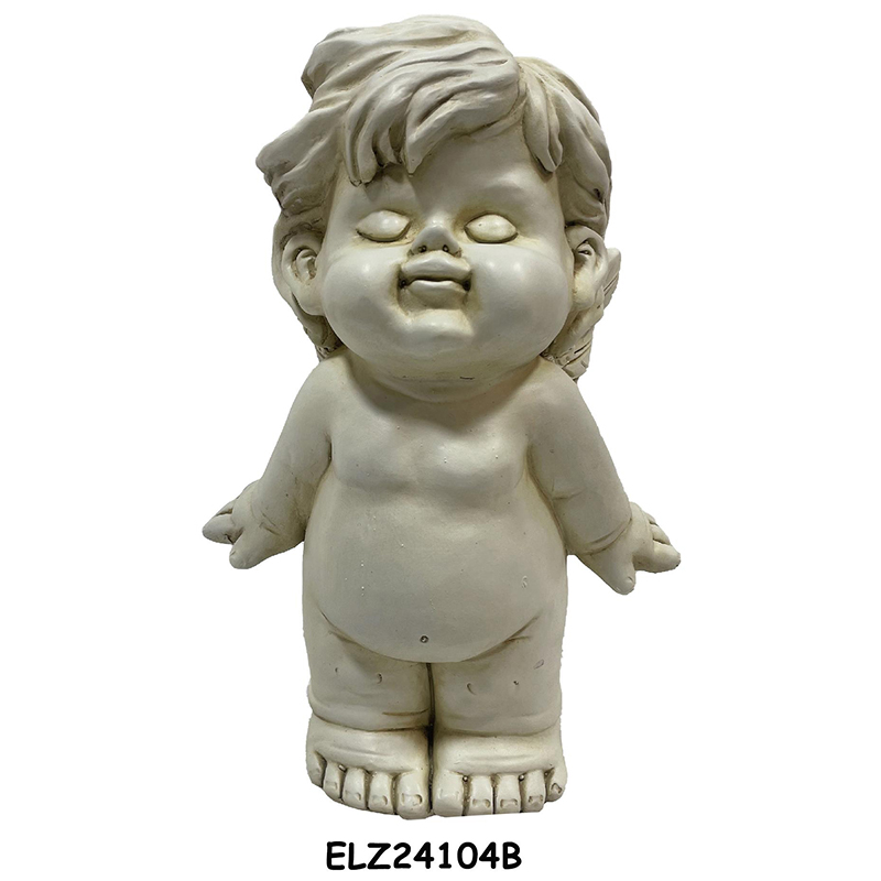 China Whimsical Angels and Cherubs Collection Boy Statue Fiber Clay Statues for Home And Garden Manufacturers, Factory