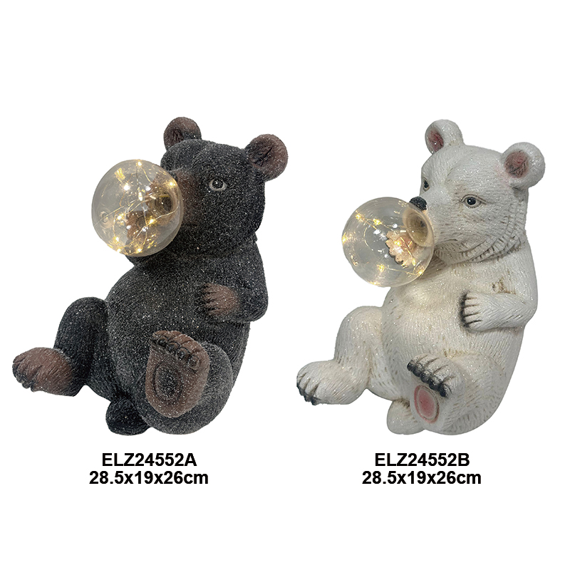 Fiber Clay Bear Bulb 1