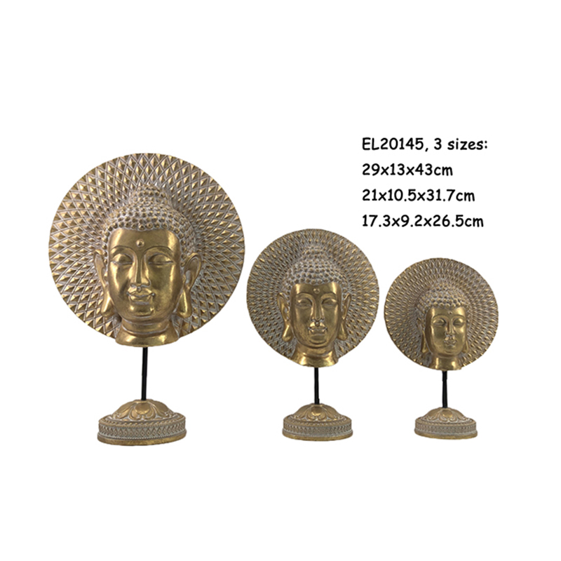 High-Quality Resin Arts & Crafts Buddha Head W/Base Figurines Suppliers, Service