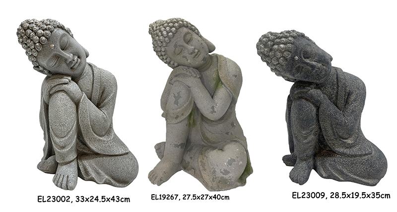 Best Fiber Clay Light Weight MGO Sitting Buddha Statues Figurines Manufacturers, Exporter