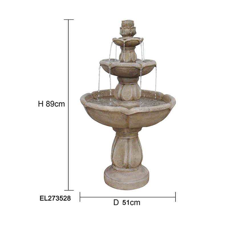 Wholesale Outdoor Three Tiers Garden Water Fountain Factory, Exporters