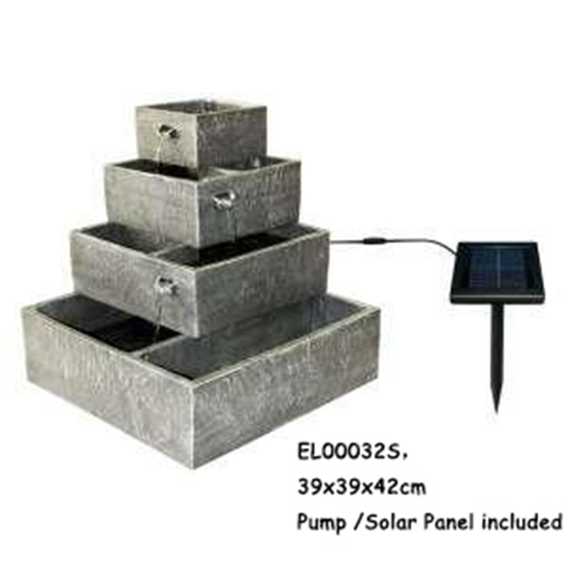 Wholesale Fiber Resin Square Multi-Tiers Fountains Water Features Manufacturer, Exporter