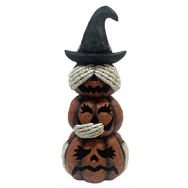 Best Resin Arts & Craft Halloween Pumpkin Jack-o’-Lantern Tiers decorations indoor-outdoor statues Exporters, Product