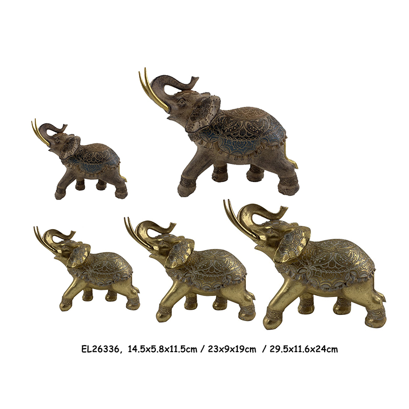 Wholesale Resin Handmade Crafts Tabletop Elephant figurines Candle Holders Manufacturer, Products