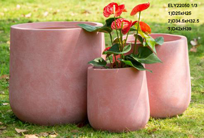 Wholesale Fiber Clay Light Weight Vase Flowerpots Garden Pottery Supplier, Suppliers