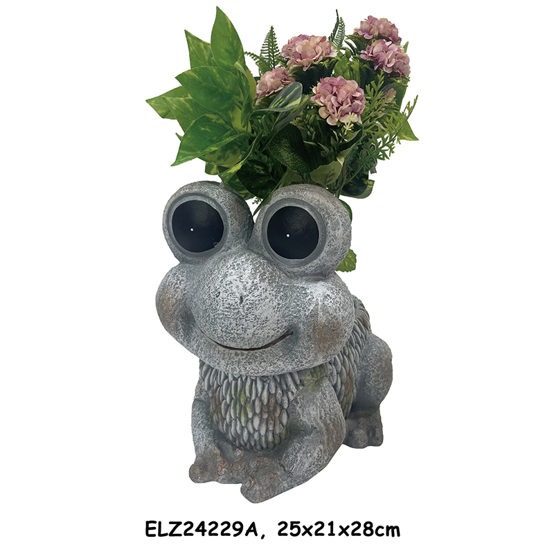 China Frog Planter Statues Frog Deco-Pot Garden Planters Animals Flowerpots Home And Garden Decor Product, Products
