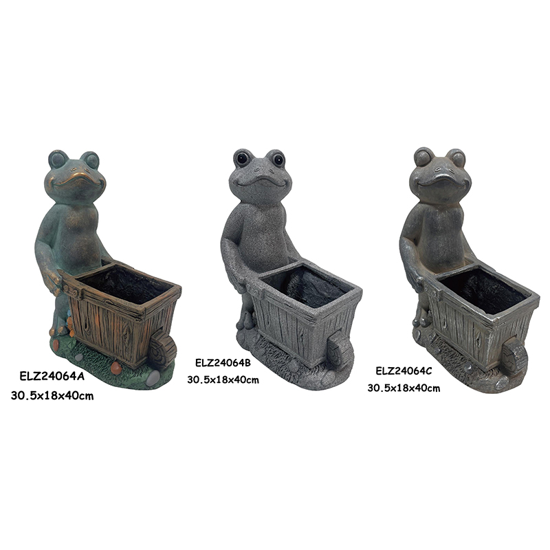 Wholesale Handcrafted Frog Planter Statues Frogs Holding Planters For Home And Garden Decoration Factories, Exporters