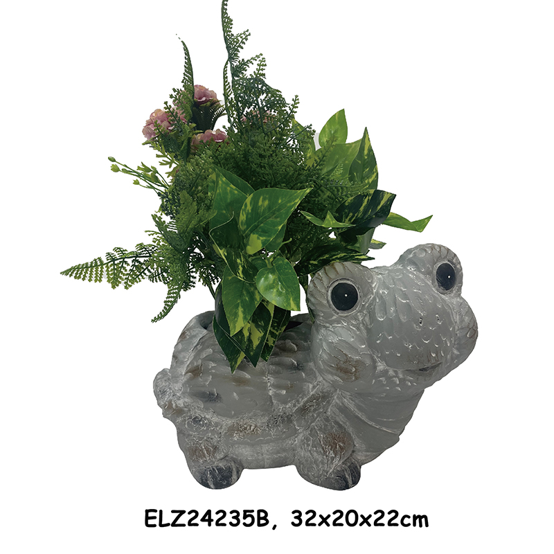 China Tortoise-Shaped Planter Statues Tortoise Deco-Pot Garden Planters Garden Pottery Indoor and Outdoor Factories, Product