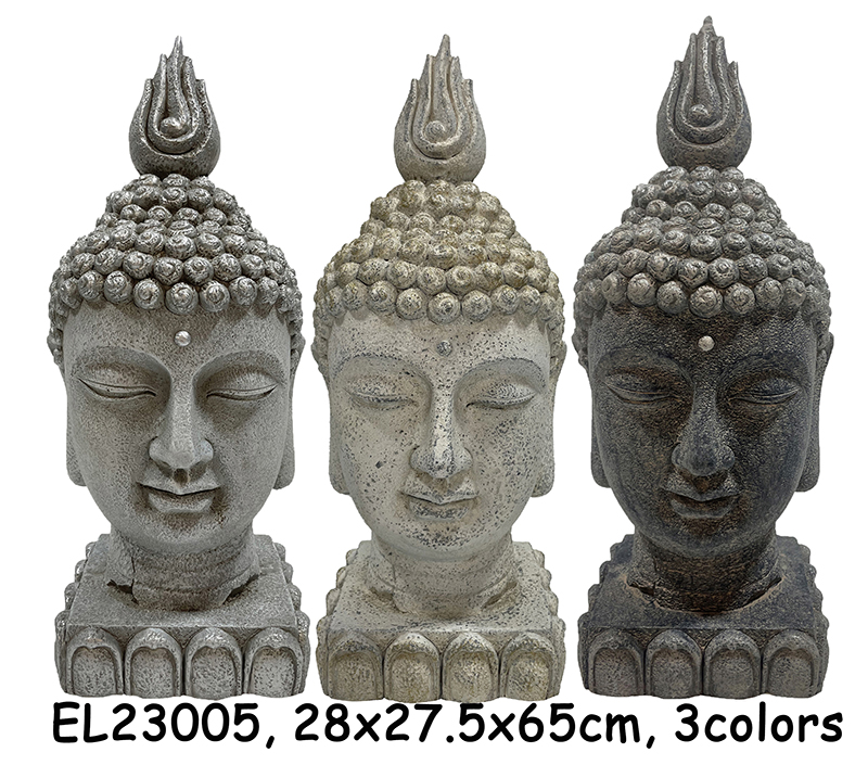 High-Quality Fiber Clay MGO Buddha Head Statues Statuary Figurines Exporter, Products