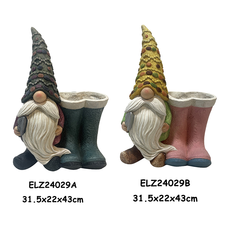 High-Quality Handmade Fiber Clay Garden Ornament Gnome Statues for Home and Garden Decor Exporter, Product