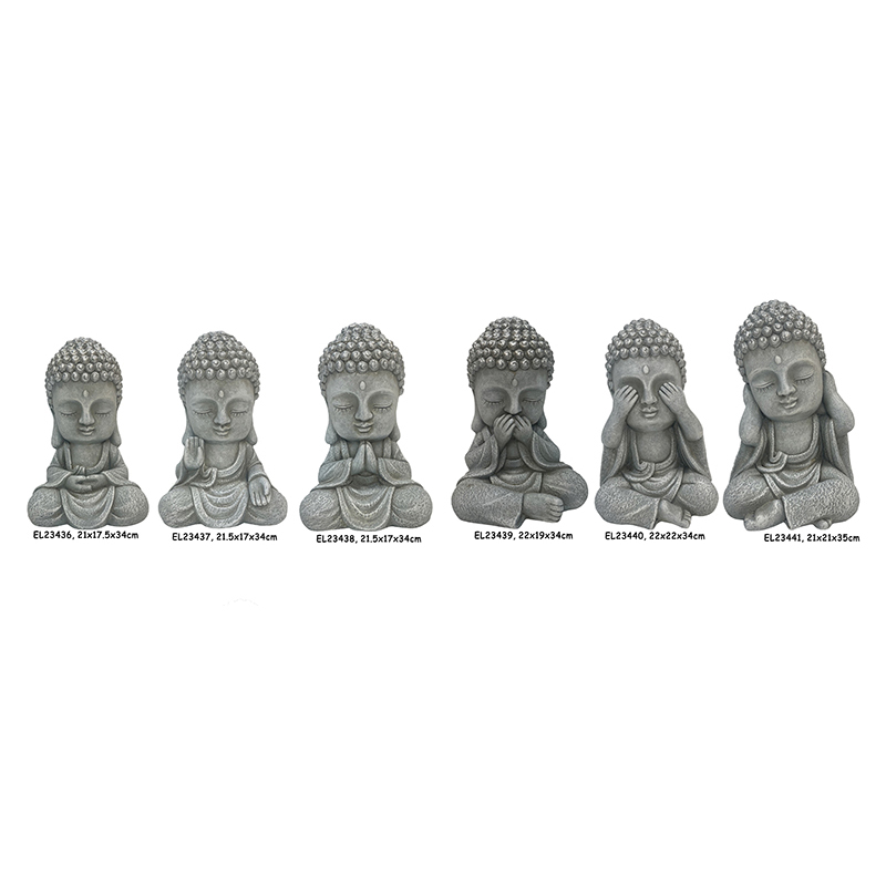 Wholesale Fiber Clay Light Weight Cute Baby Buddha Garden status Manufacturer, Exporter