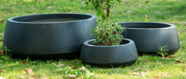 Wholesale Fiber Clay Light Weight Low Bowl Flowerpots Garden Pottery Product, Service