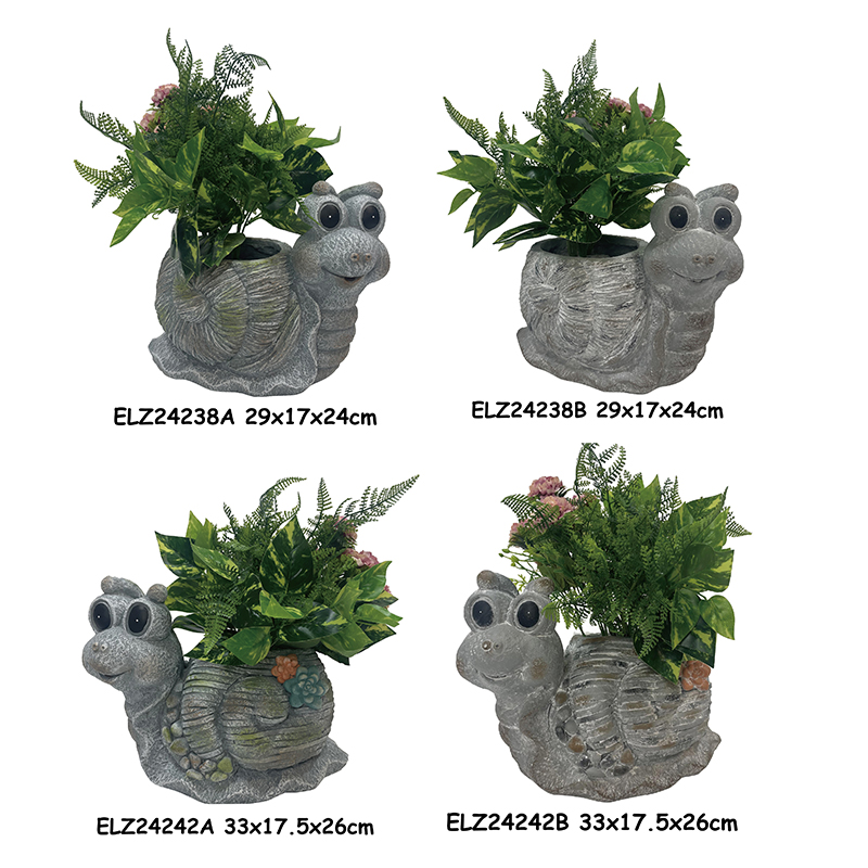 Snail Planter View