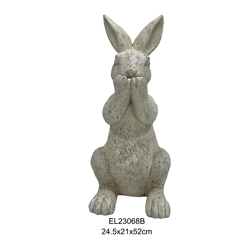 Wholesale Speak No Evil Rabbit Statue Collection Garden Decoration Easter Rabbits Bunny Figurine Factory, Service