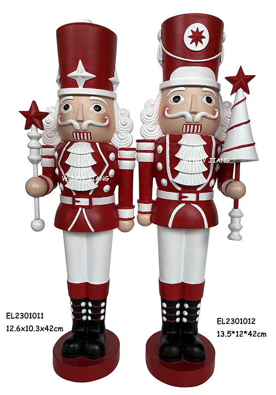 China Resin Handmade Crafts Sweet Nutcrackers 2 Assorted Figurines Tabletop Decorations  Factories, Service