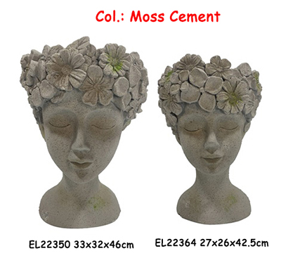 MGO Flower Crown Girl Face Planter Front View