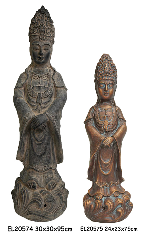 Wholesale Fiber Clay MGO Kwan Yin  Statues Figurines Supplier, Factories
