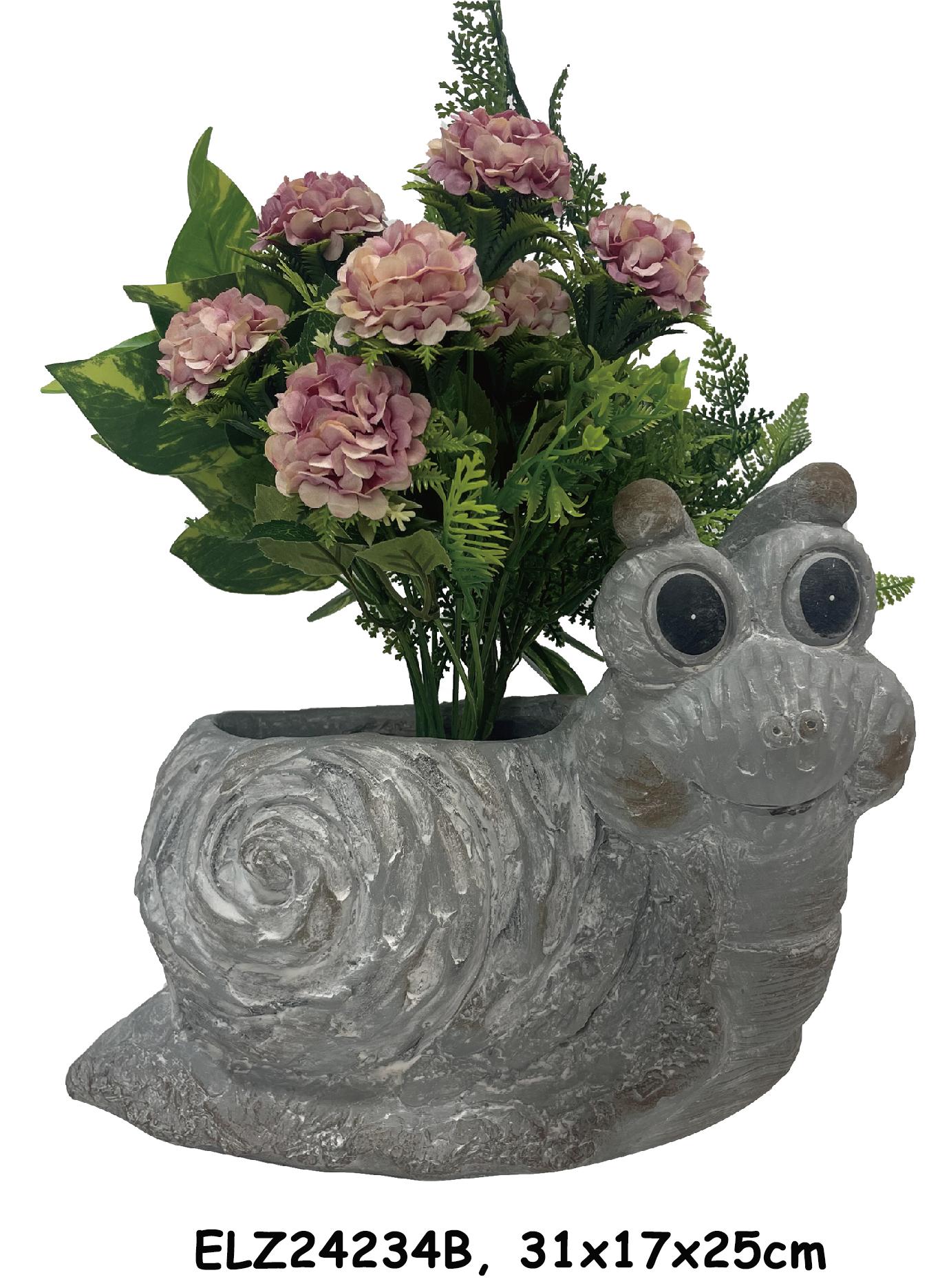 Best Snail-Shaped Planter Statues Snail Deco-Pot Garden Planters Garden Pottery Indoor and Outdoor Factory, Product