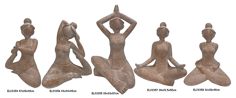Best Fiber Clay MGO Lightweight Yoga Lady Statues Figurines Manufacturer, Manufacturers