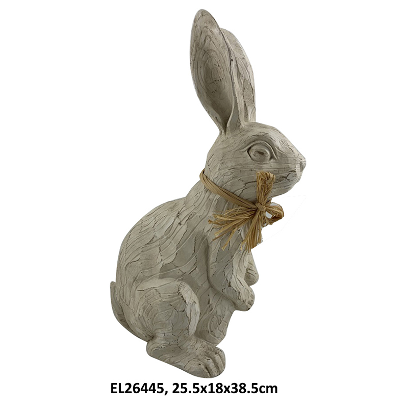 Best Rustic Rabbit Figurines Collection Stone Finished Easter Bunnies Home and Garden Decor Manufacturer, Service