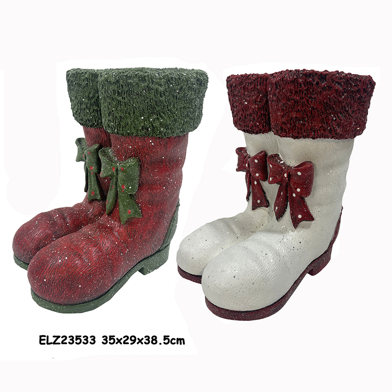 High-Quality Resin Arts & Crafts Santa Boots Clown boots Skates Decorative flowerpot Factory, Exporters