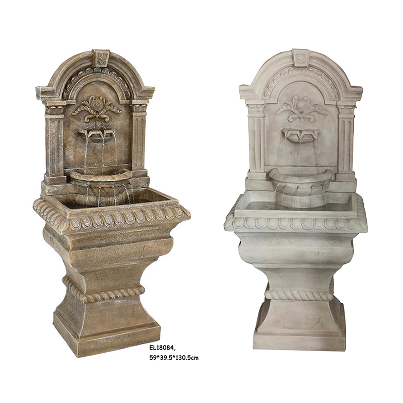 High-Quality Fiber Resin Square Leaned Wall Fountain Water Feature Supplier, Products
