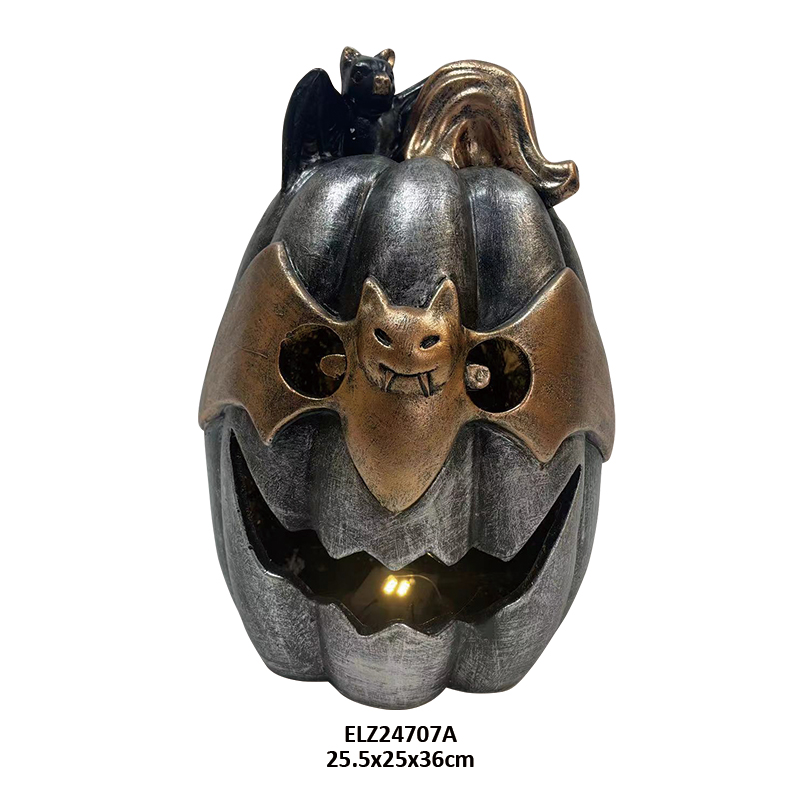Wholesale Handcrafted Fiber Clay Halloween Decorations Spooky Pumpkin Jack-O-Lantern Holiday Decor Manufacturers, Factories