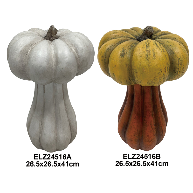 Fiber Clay Pumpkin Decoration