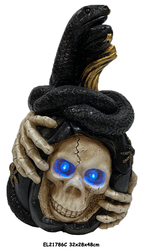High-Quality  Resin Arts & Craft Halloween Skull Statues Decorations Factories, Products