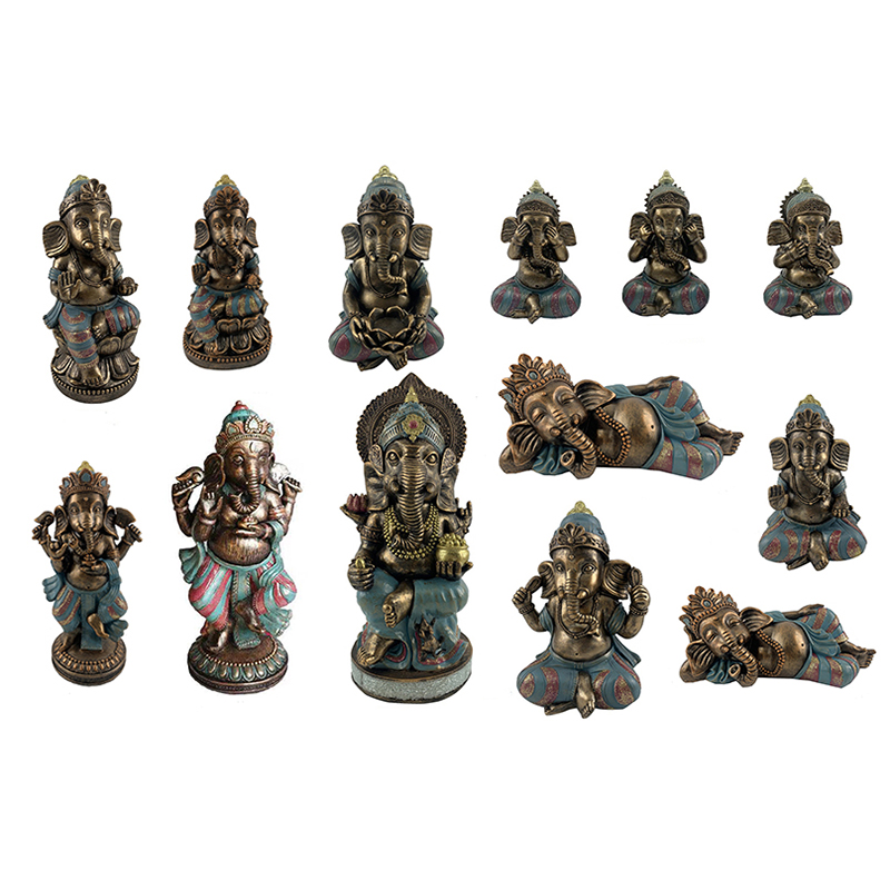 China Resin Arts & Crafts Far Eastern India Style Ganesha Figurines Suppliers, Exporter