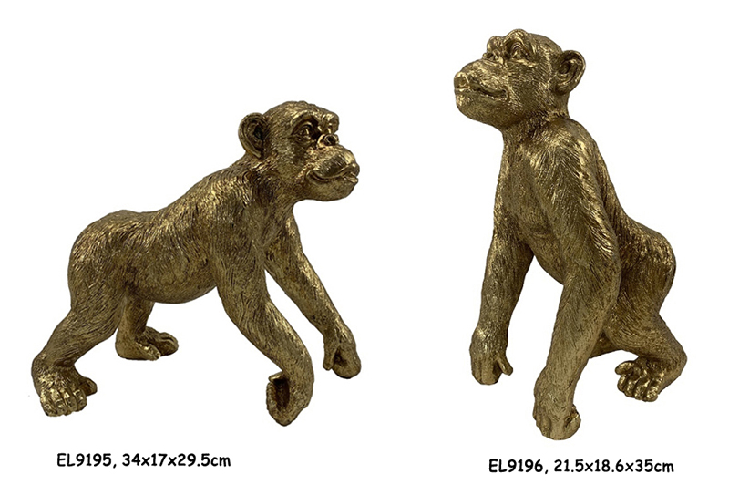 Best Resin Arts & Crafts Table top decoration Africa baby Gorilla monkey Figurines  Manufacturer, Exporter
