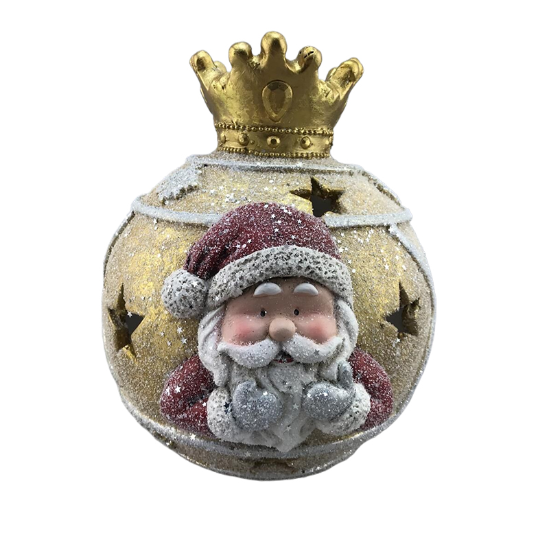 China Santa Snowman Reindeer Christmas Ball with Golden Crown Seasonal Decoration Suppliers, Products