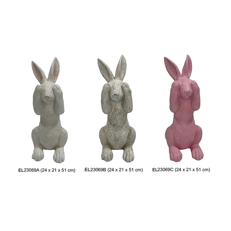 Best Easter See No Rabbit Statues Spring Home and Garden Decoration Cute Rabbit Factory, Factories