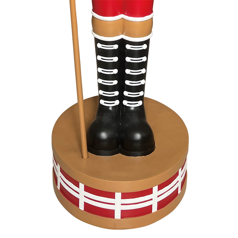 Best Holiday Season Eye-Catching 180cm Height Red Resin Nutcracker Christmas Decoration Manufacturer, Factories
