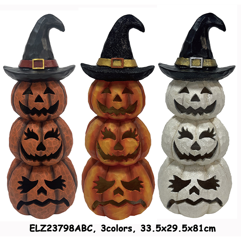 Best Resin Arts & Craft Halloween Pumpkin Jack-o’-Lantern Tiers decorations indoor-outdoor statues Exporters, Product