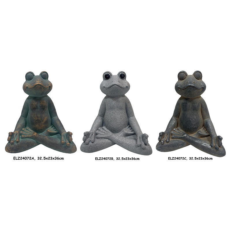 Frog Statue Display