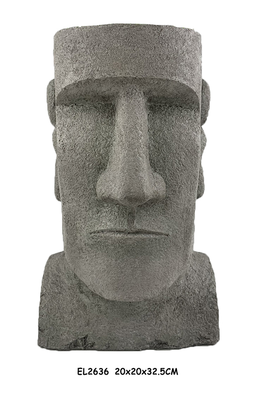 Best Lightweight Resin Easter Island Statuary Decor Flowerpots Exporter, Products